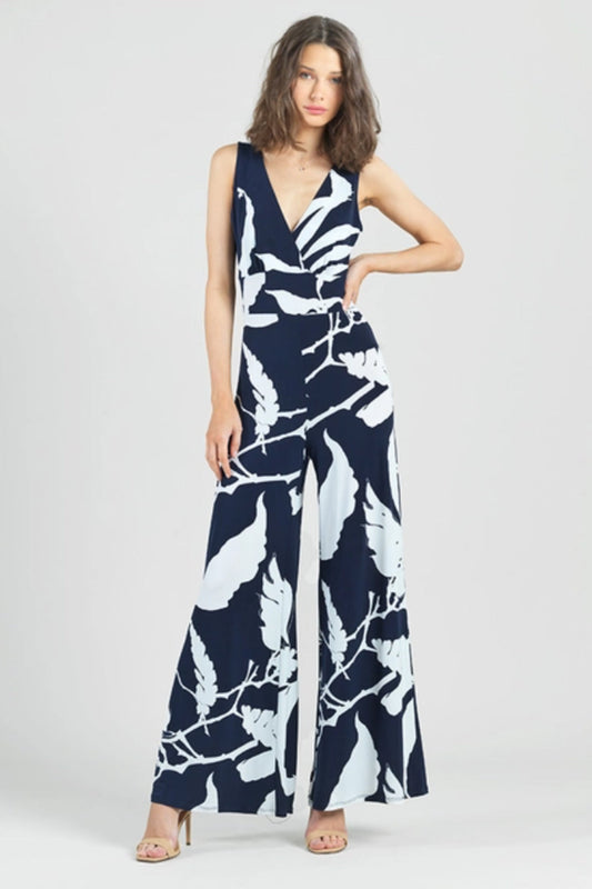 Abstract Print Soft Knit Jumpsuit Soft Knit Jumpsuit