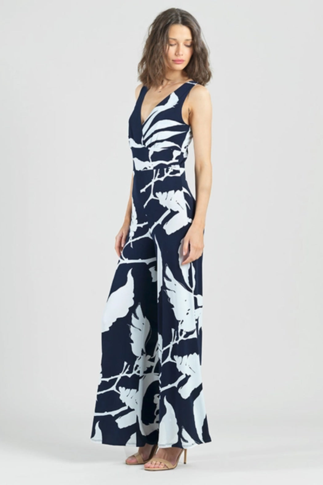 Abstract Print Soft Knit Jumpsuit Soft Knit Jumpsuit
