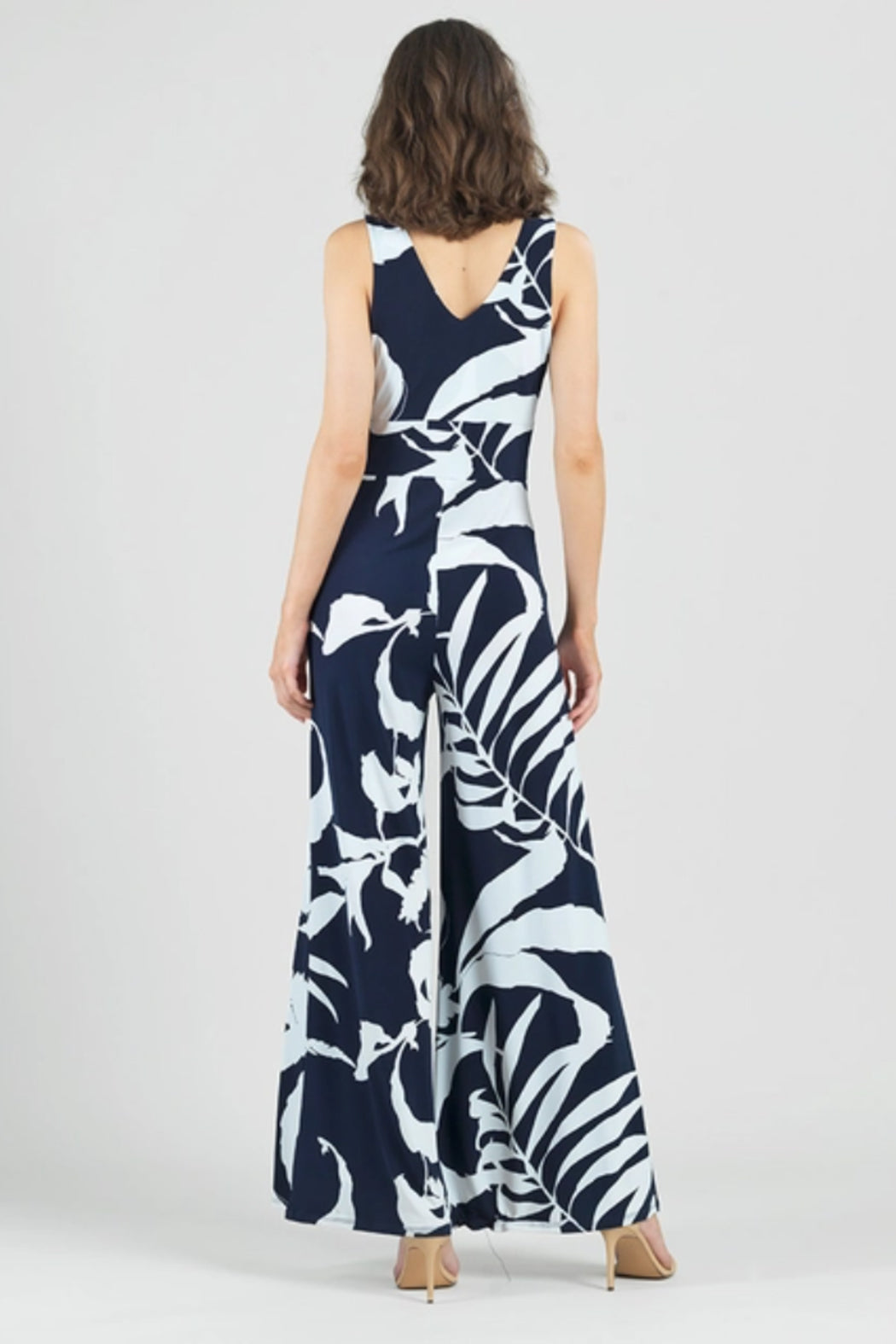 Abstract Print Soft Knit Jumpsuit Soft Knit Jumpsuit