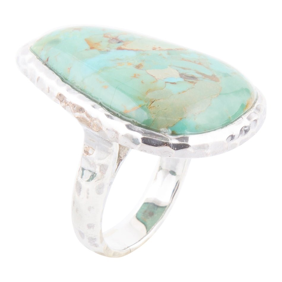 Abstract Blue Turquoise Sterling Silver Ring Barse Jewelry
