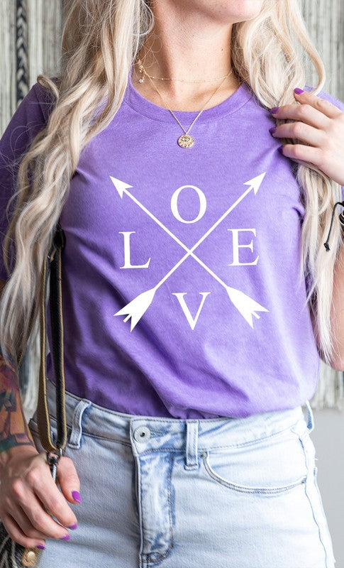 Love Arrows Valentines Day Graphic Tee