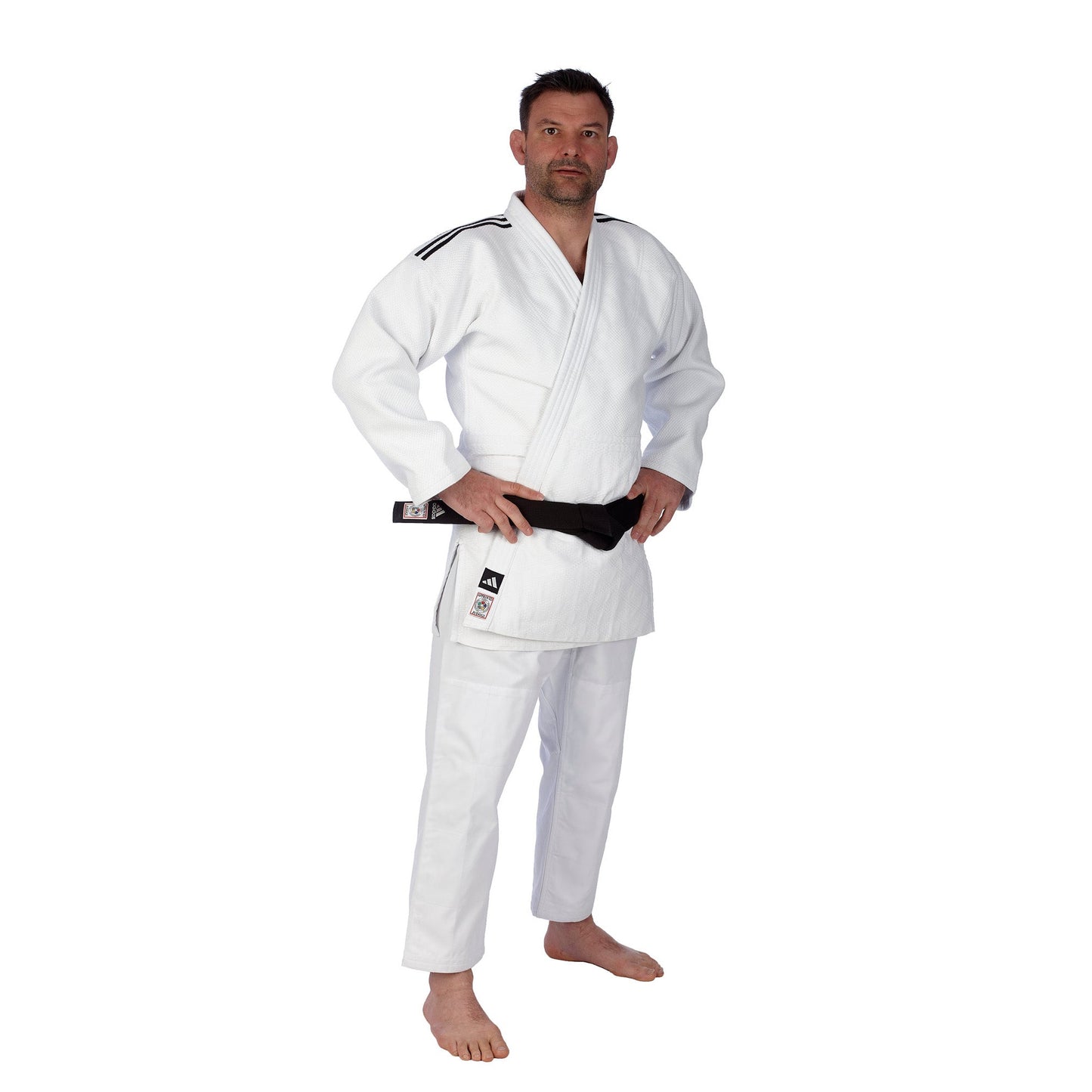 IJF Champion 3 Slim Fit Striped Judogi