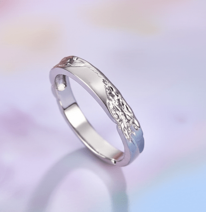 Adjustable Twisted Clear Zircon Sterling Silver Ring Luxury Jewelry