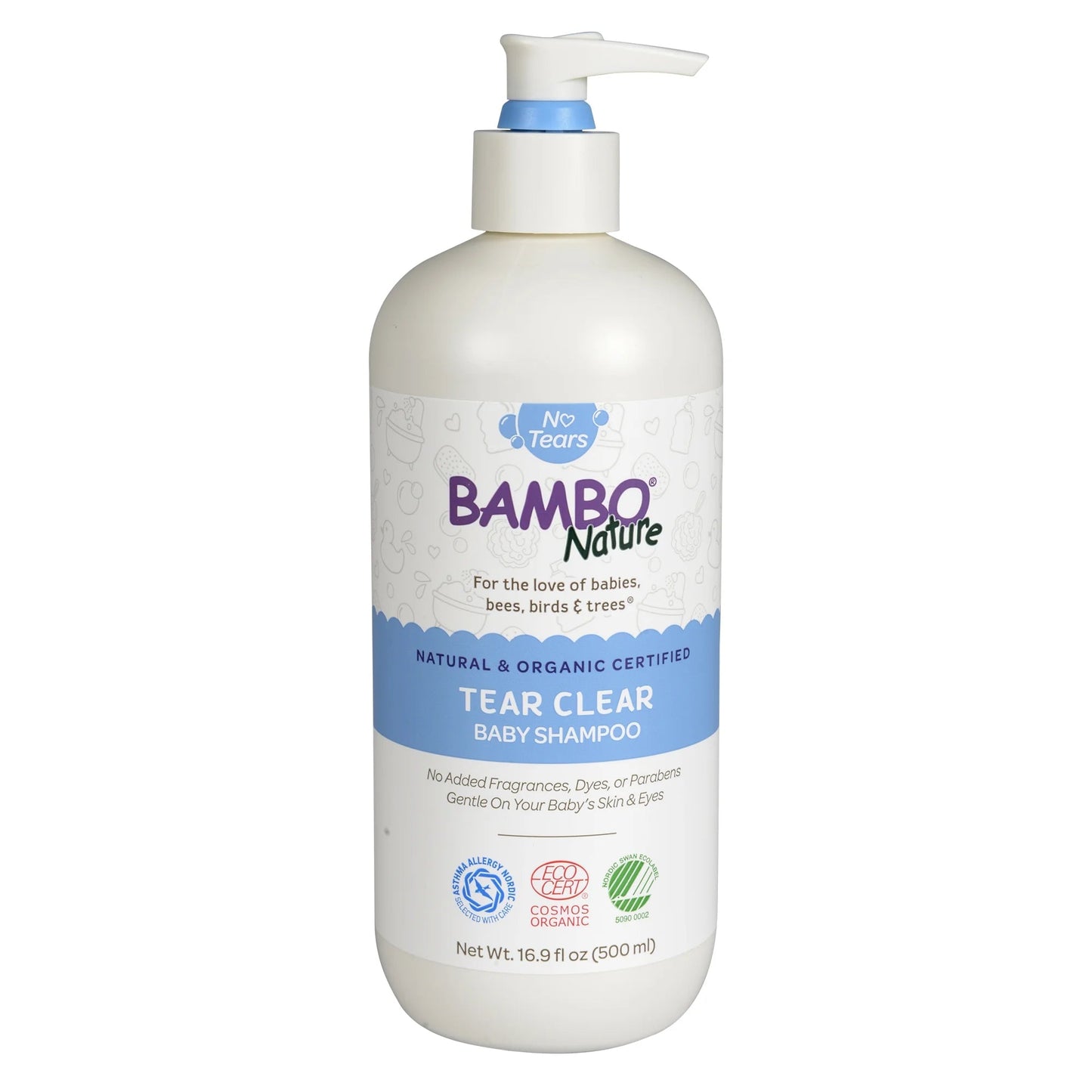 Bambo Nature Tear Clear Baby Shampoo — 16.9 fl oz Pump Bottle