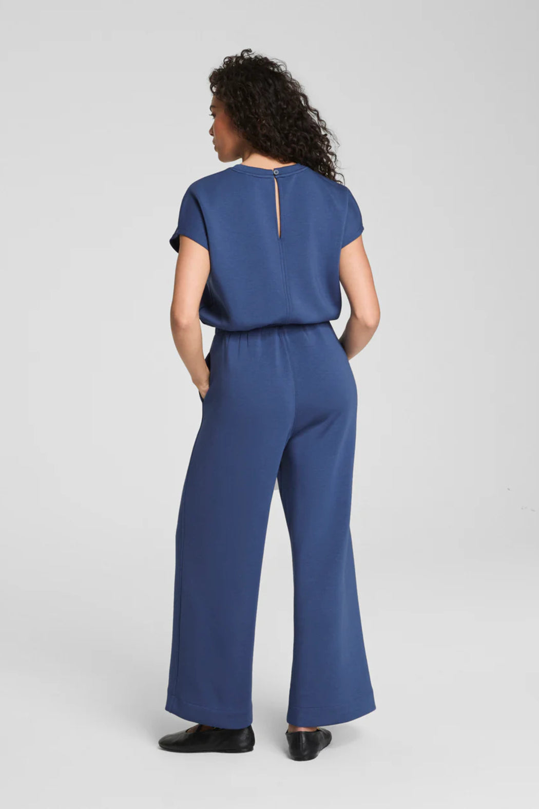 Air Essentials Cap Sleeve Cinched Jumpsuit