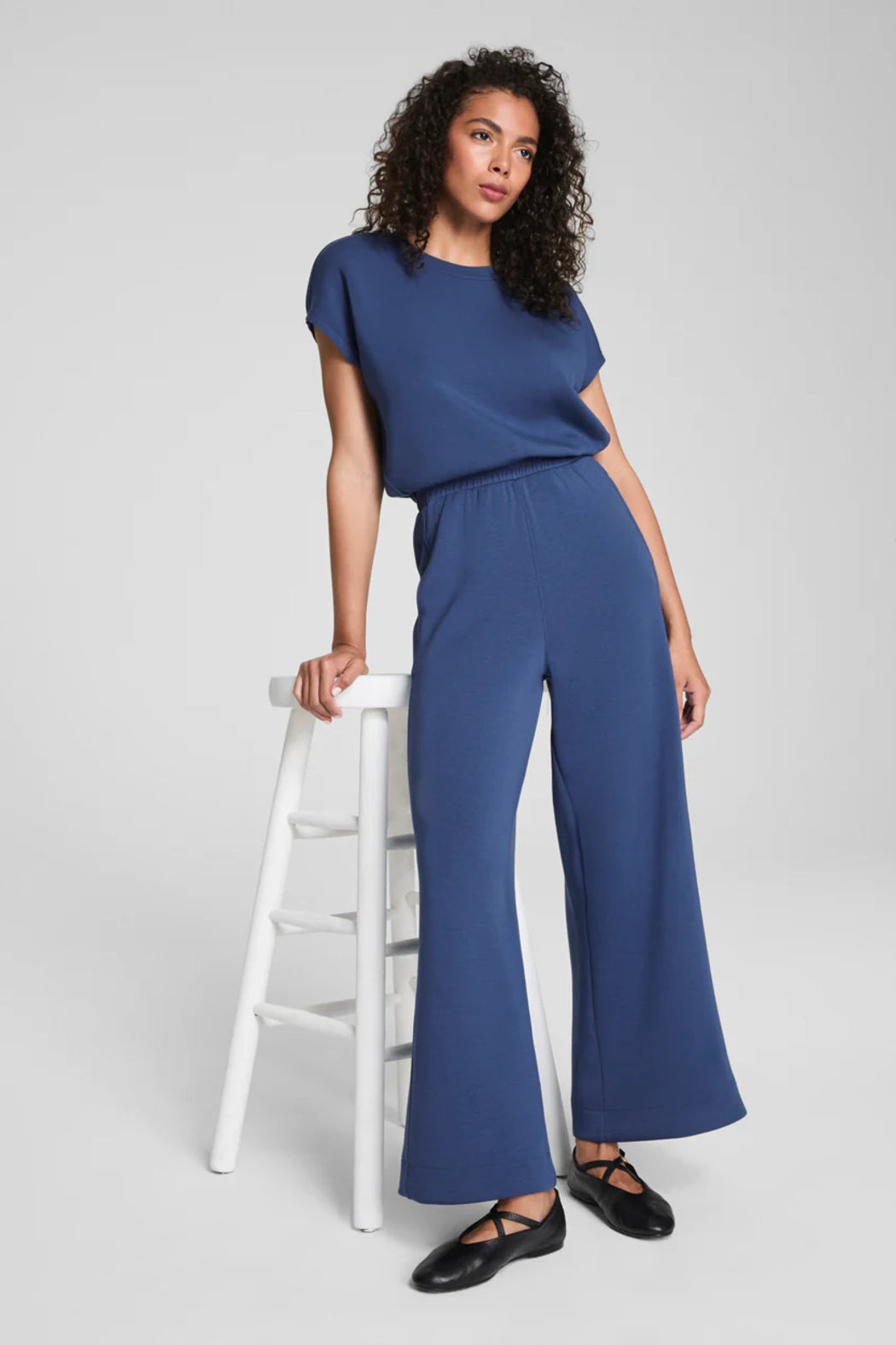 Air Essentials Cap Sleeve Cinched Jumpsuit