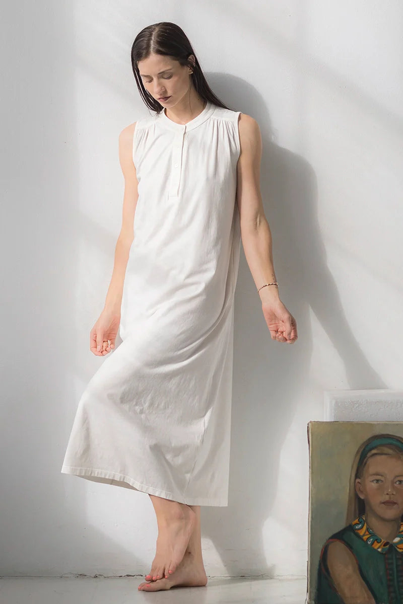 Aisha Relaxed Sleeveless Sleep Tunic – Maxi