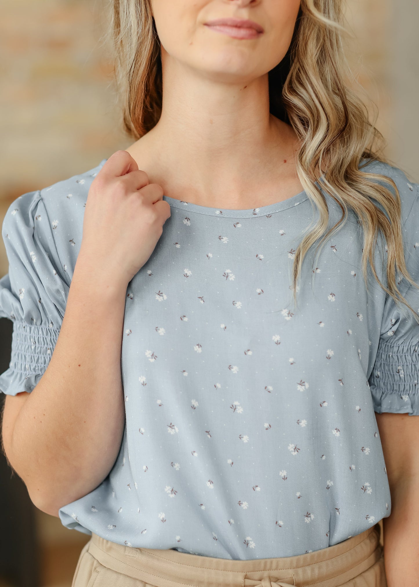 Alisa Short Ruffle Sleeve Top