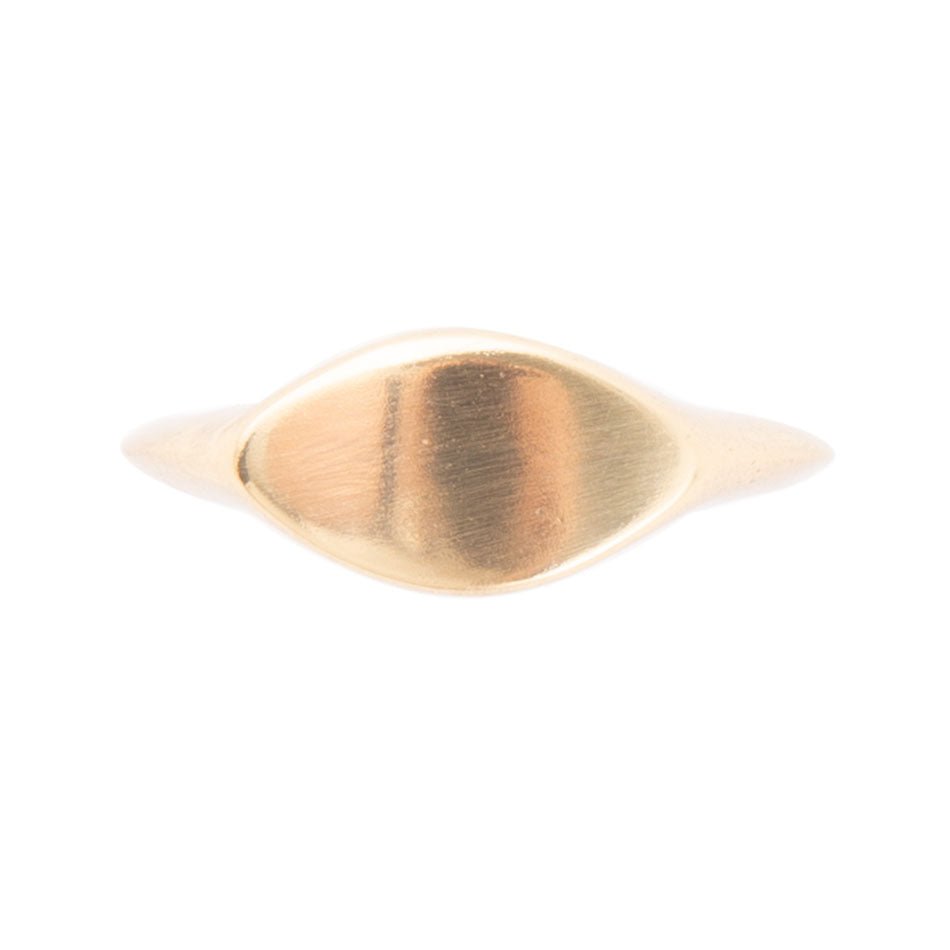 All Bronze Small Signet Ring