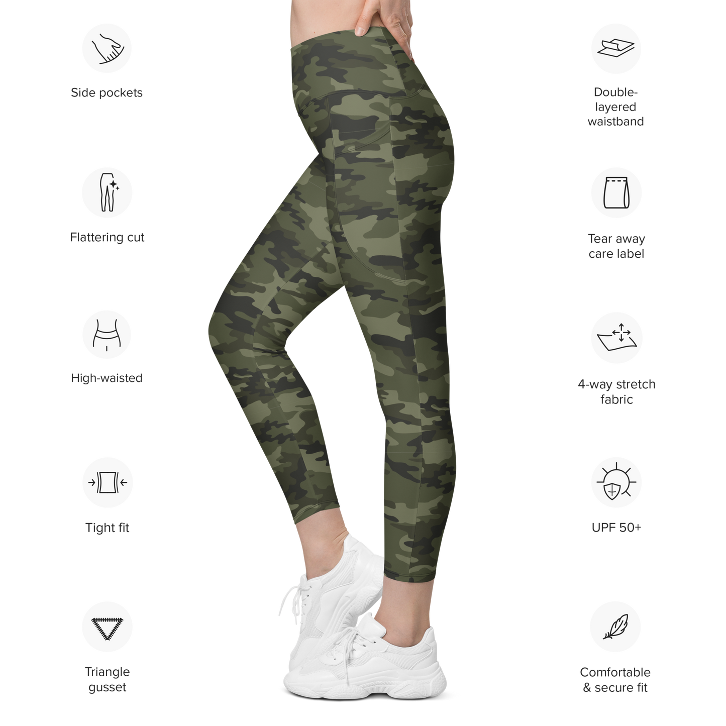The Casual Camo Company Military Leggings with Pockets