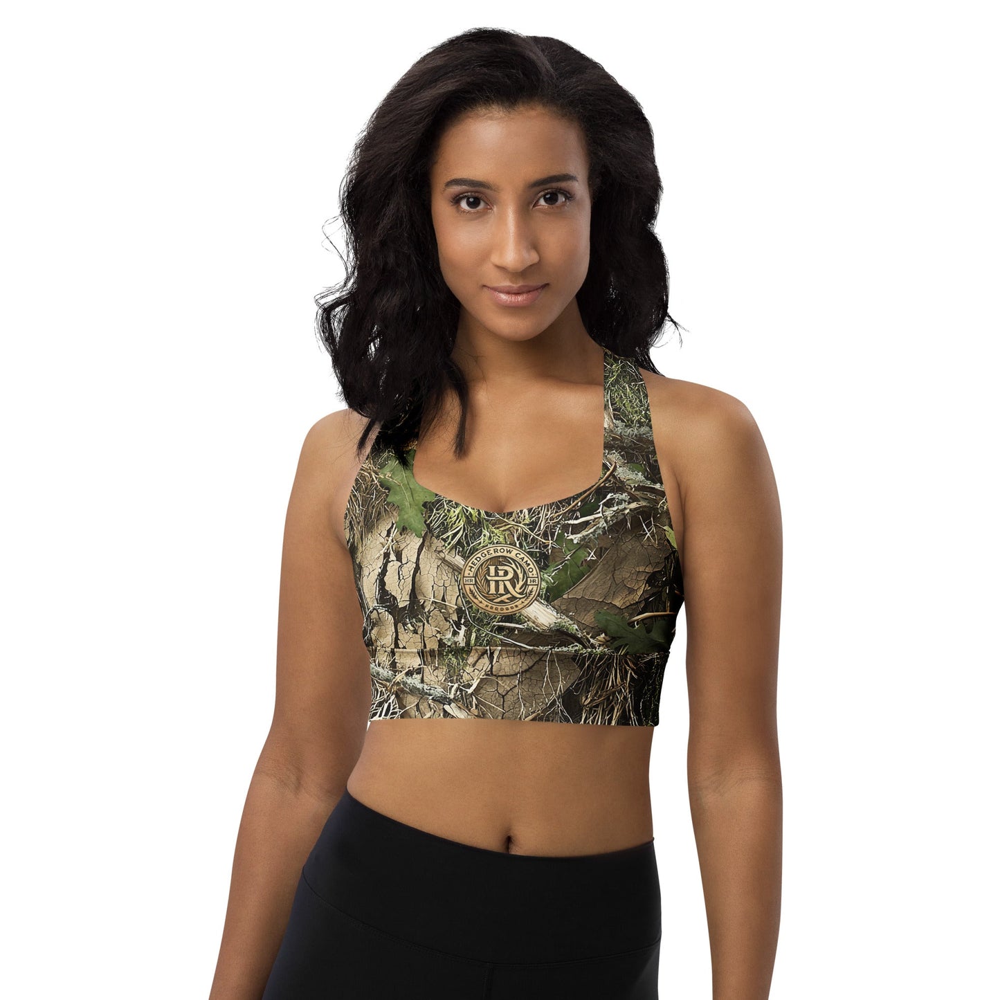 Camo Longline Support Sports Bra HedgeRow