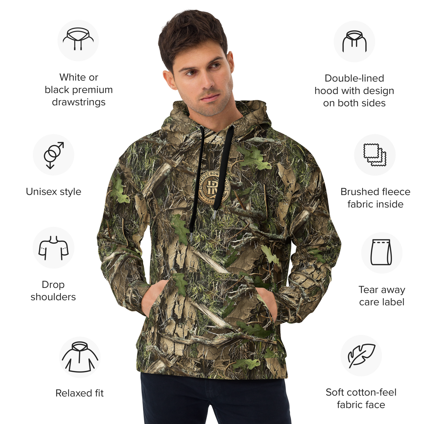 HedgeRow Camo Unisex Hoodie