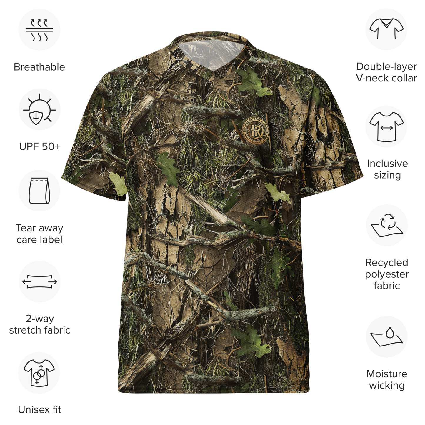 HedgeRow Camo Performance Sports T-Shirt