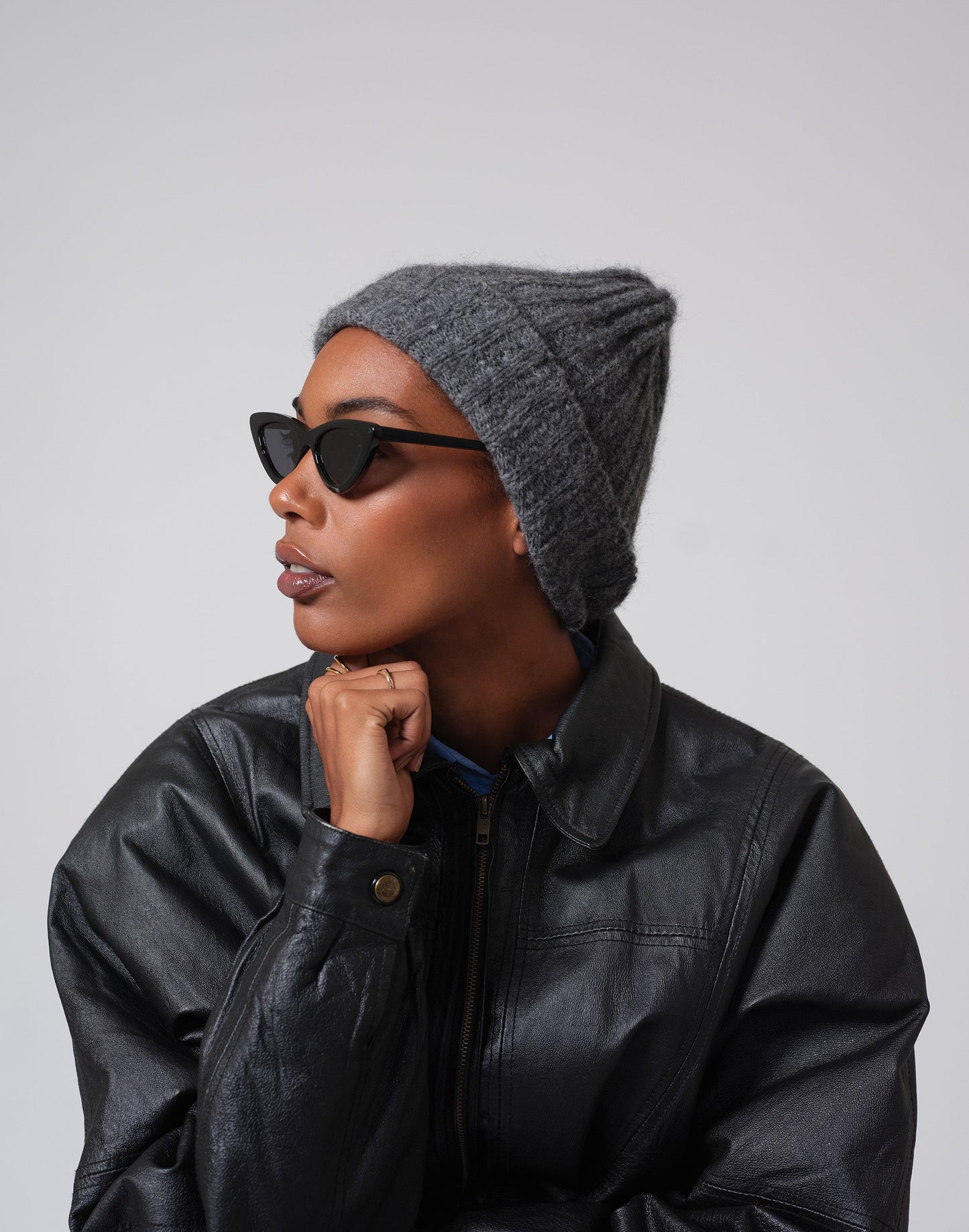 Alpaca Chunky Wool Rib Beanie