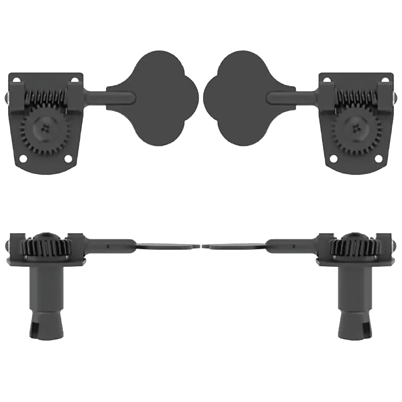 Hipshot HB7 Black Clover Key Bass Tuner Machine 20710B