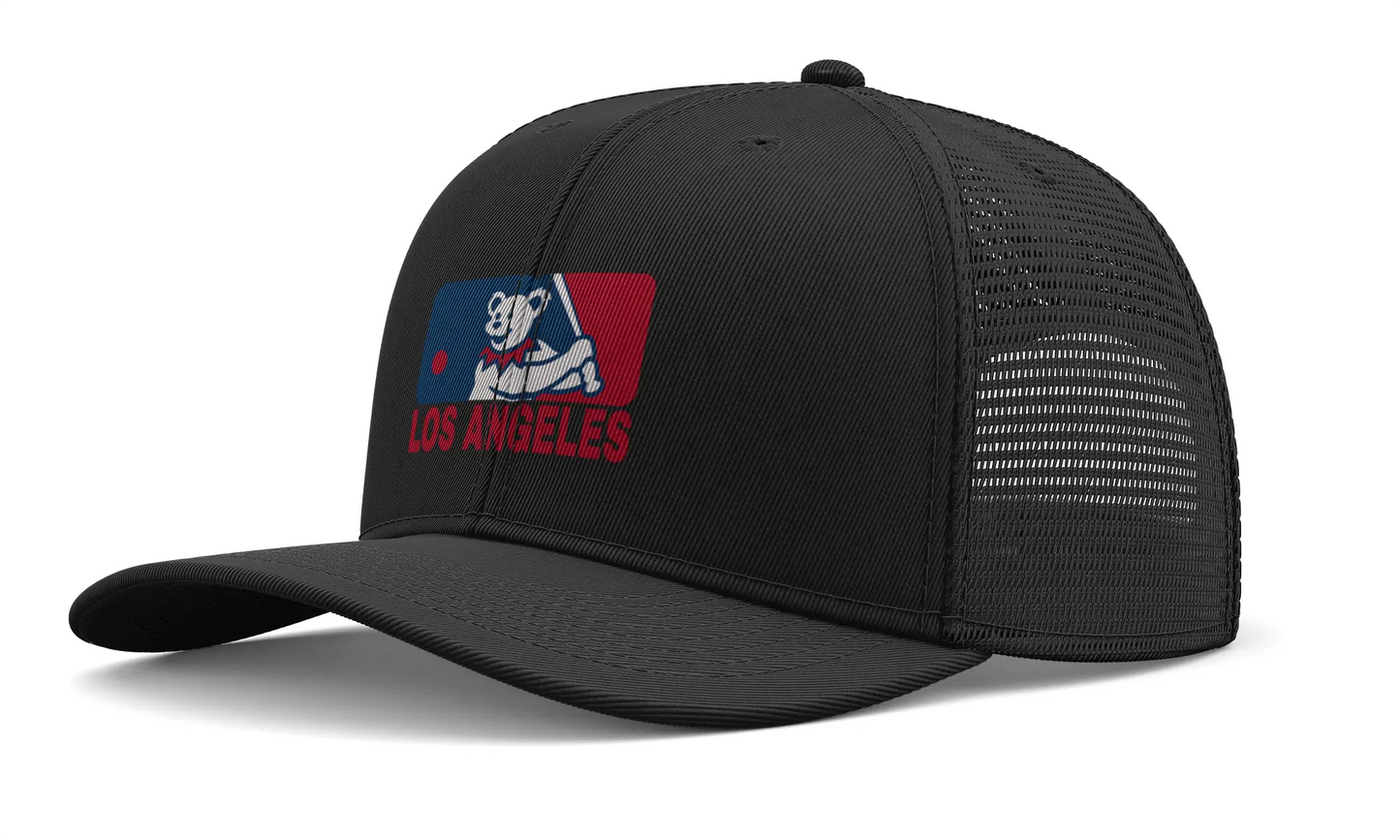 Los Angeles Baseball Trucker Cap Dancing Bear Logo The Ballpark Collection