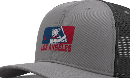 Los Angeles Baseball Trucker Cap Dancing Bear Logo The Ballpark Collection