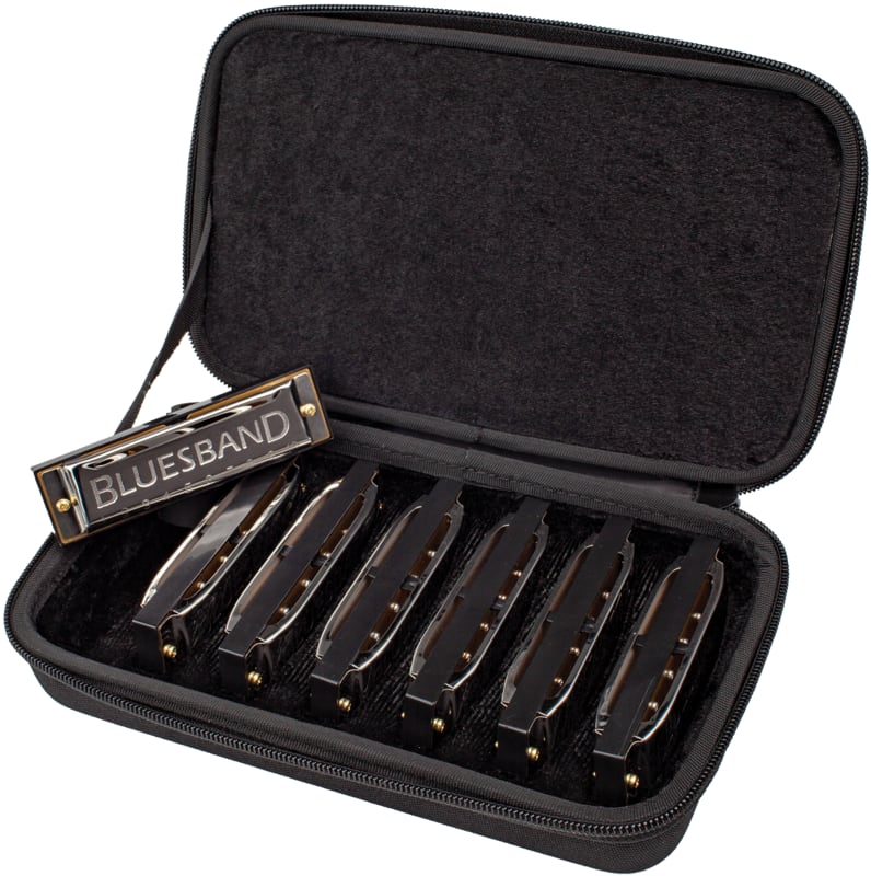 Hohner Blues Band Key Set Diatonic Harmonica 7-pack