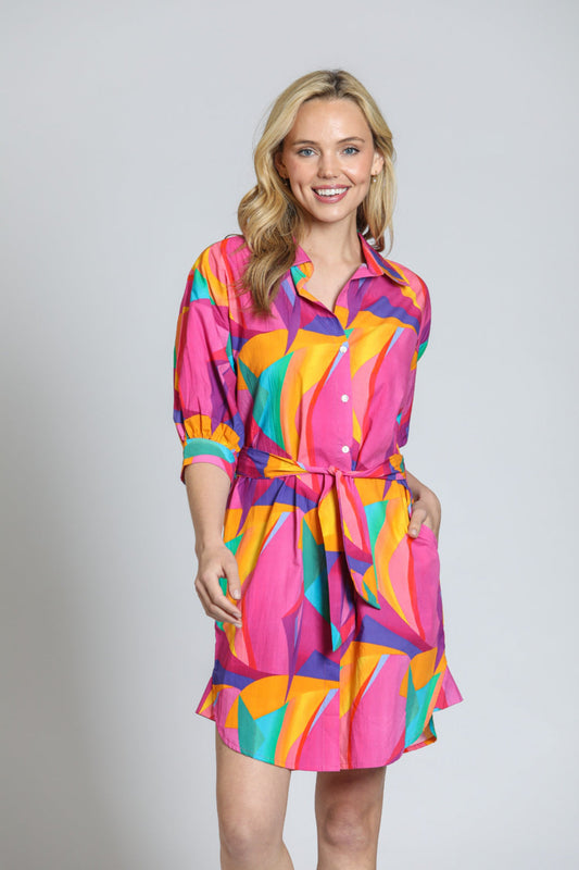 APNY Bright Shirt Dress