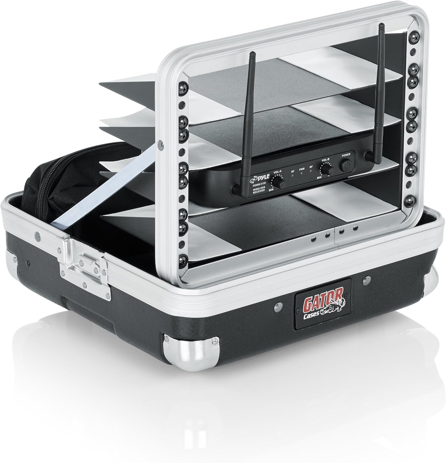 Gator GM-4WR Mini Rack 4 Wireless Systems Case