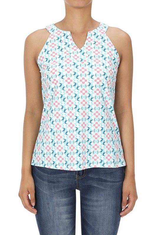 Sky/blue Sleeveless Top