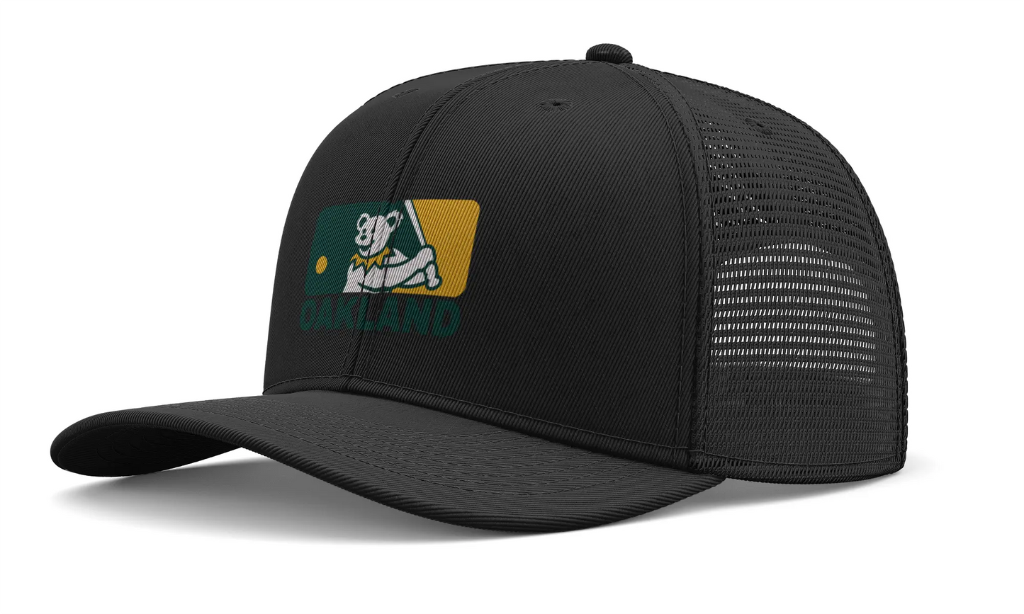 Oakland Baseball Edition Dancing Bear Logo Trucker Cap The Ballpark Collection