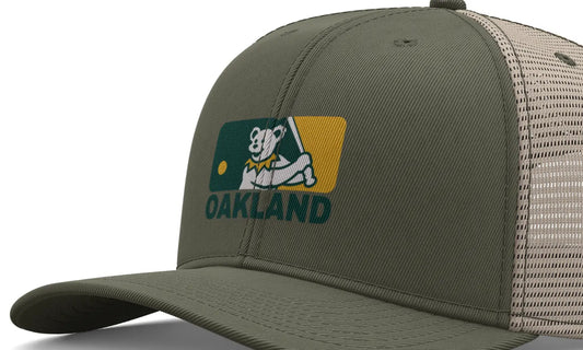 Oakland Baseball Edition Dancing Bear Logo Trucker Cap The Ballpark Collection