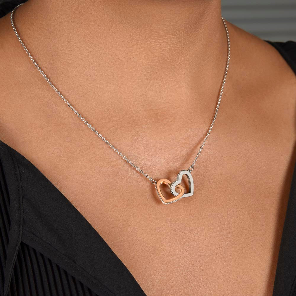 Halloween Gift Interlocking Hearts Necklace