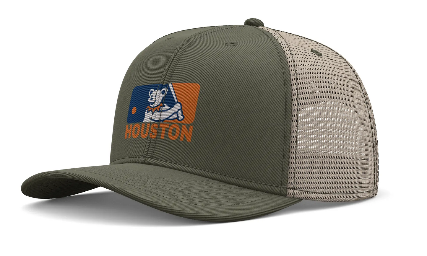 Houston Baseball Edition Dancing Bear Logo Trucker Cap The Ballpark Collection