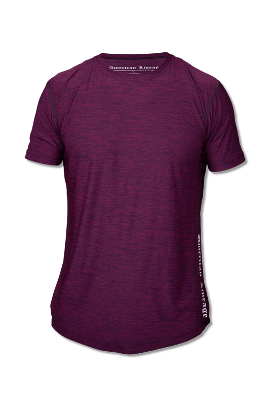 Heritage Purple Athleisure Tee Lightweight Performance Shirt