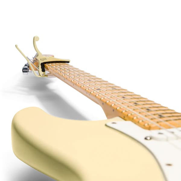 Kyser Quick-Change Spring-Loaded Guitar Capo Olympic White Fender
