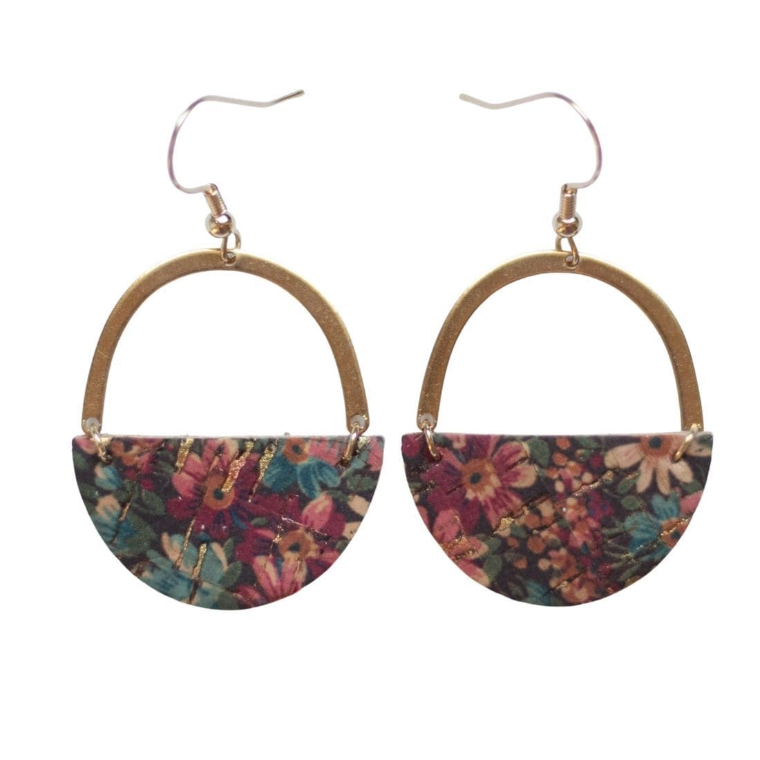 Autumn Flowers Moody Fall Floral Lightweight Earrings Sela Designs