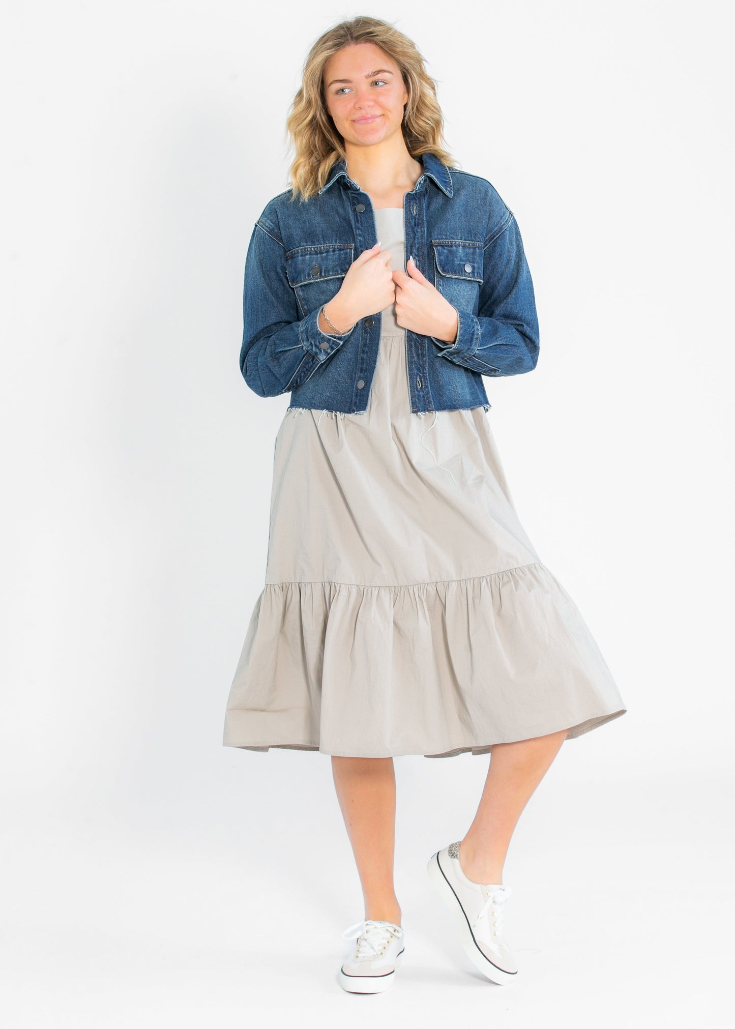 Ava Square Neck Midi Dress