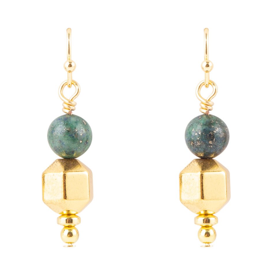 Azurite Drop Earrings