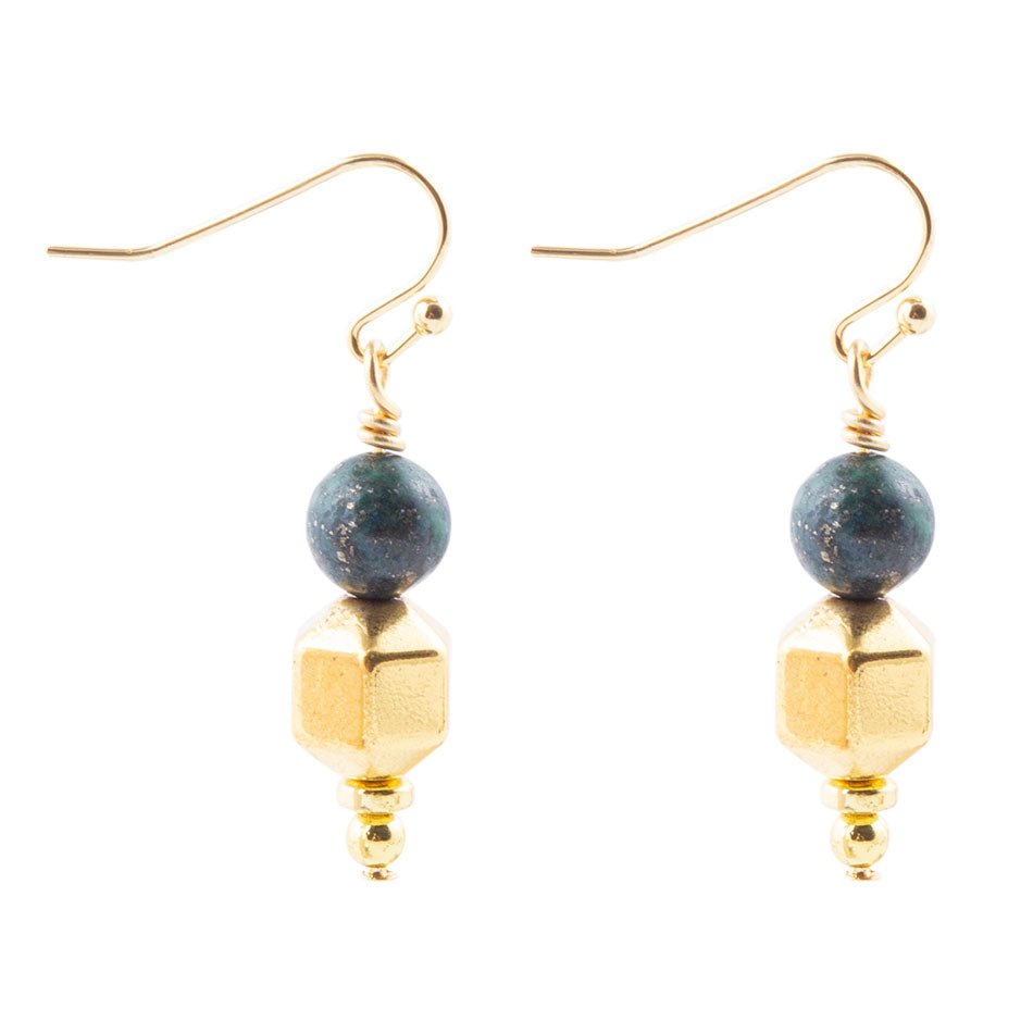 Azurite Drop Earrings