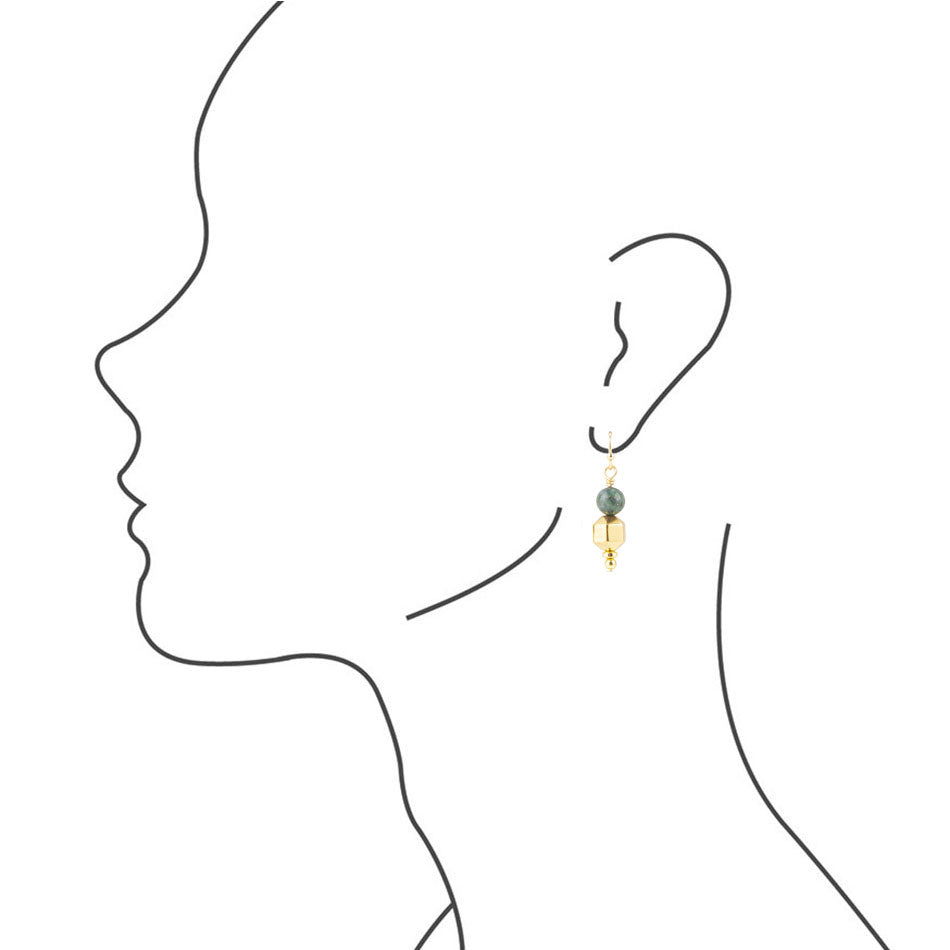 Azurite Drop Earrings