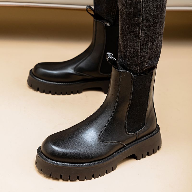 Leather High-Top Martin Boots Genuine Leather Footwear