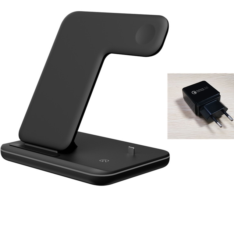 Wireless Charger 3 In 1 Compatible Mobile Phone Watch Earphone Charger Stand