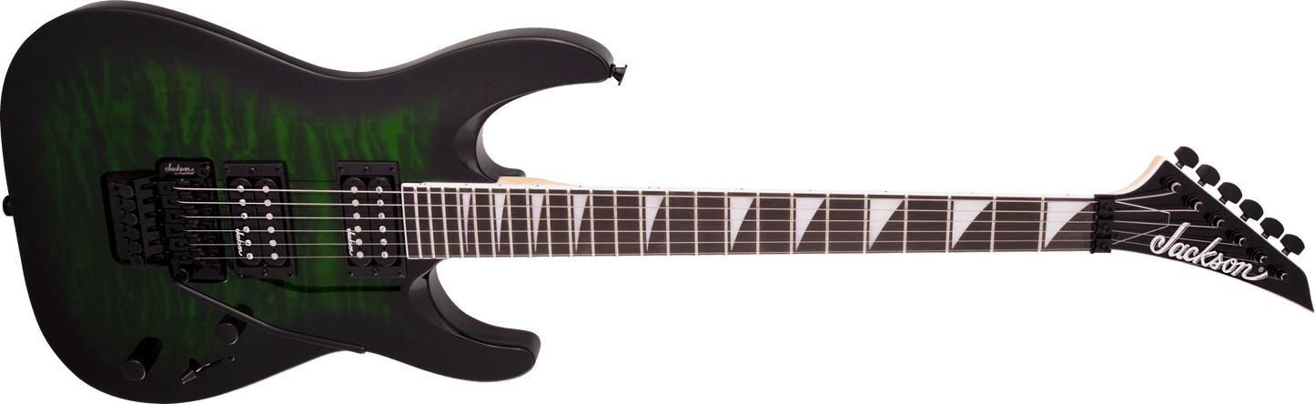 Jackson JS Series Dinky® Arch Top JS32Q DKA Transparent Green Burst -NEW
