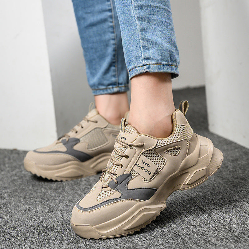 Lightweight Breathable Anti-Smash Work Shoes Women's Safety Sneakers