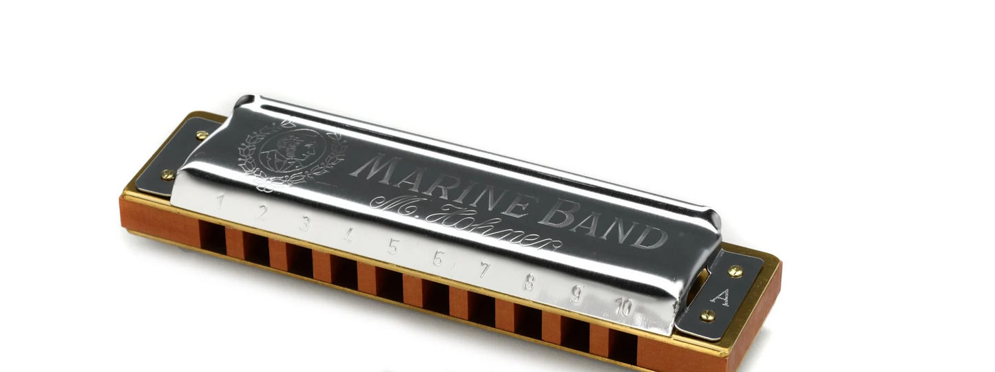 Hohner Marine Band Key of A Blues Harmonica