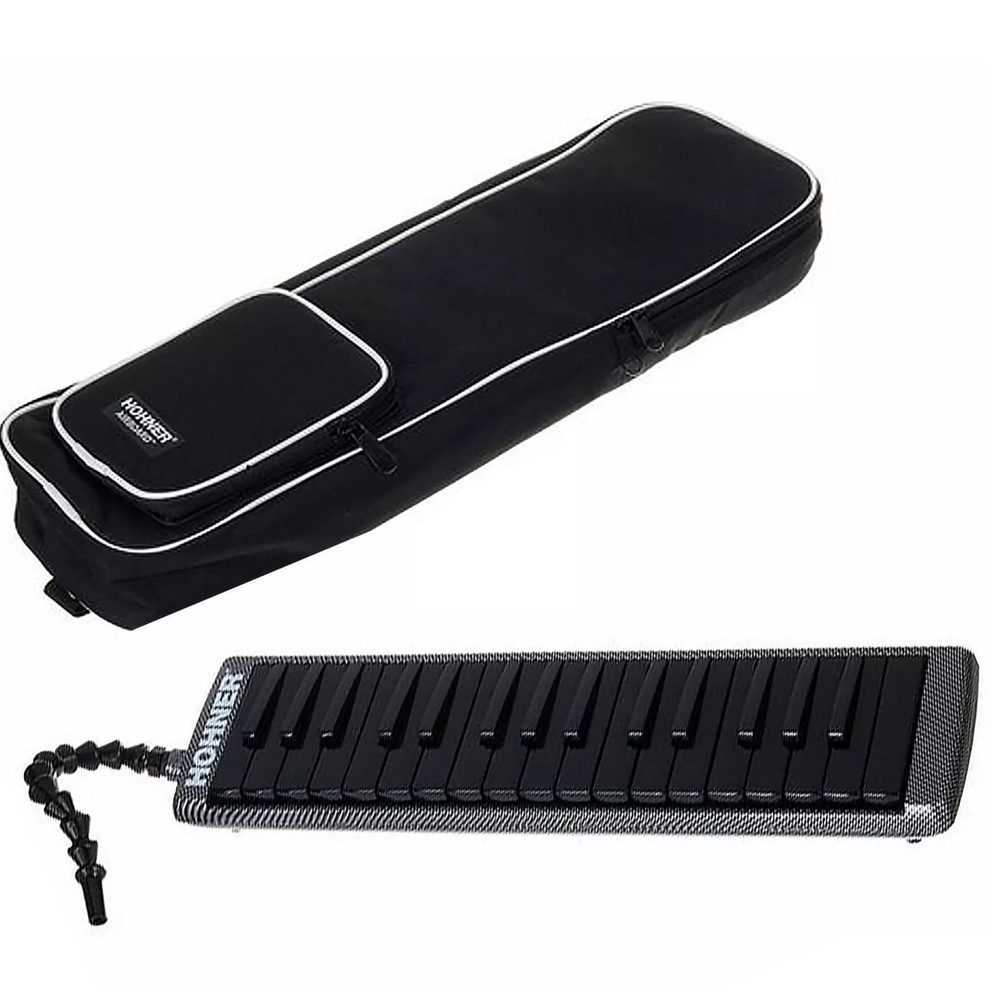 Hohner Airboard Carbon Print 32 Key Melodica Black Keys with Case