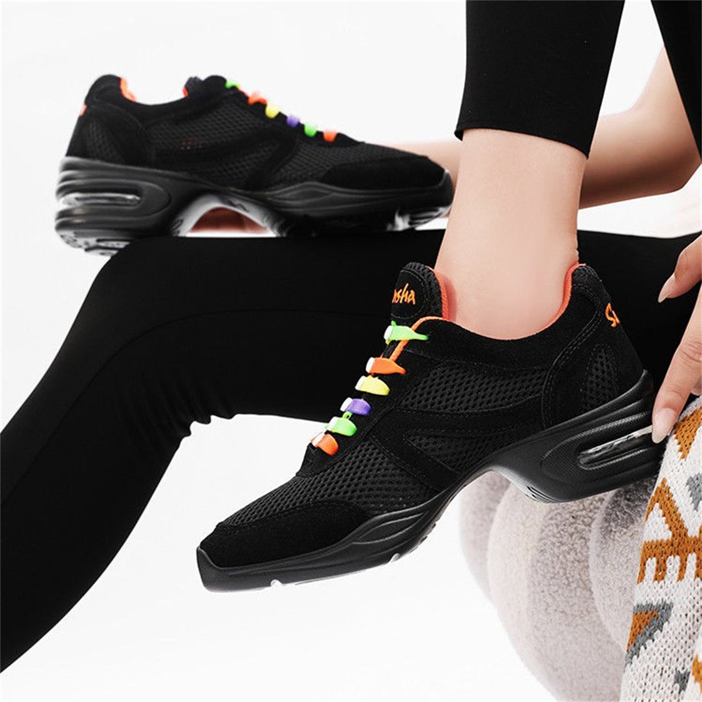 Air Cushion Mesh Slip-On Modern Dance Shoes Women’s