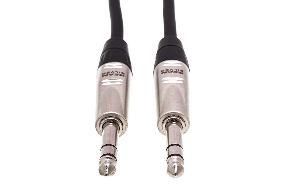 Balanced REAN 1/4-inch TRS Male to TRS Male Interconnect Cable Hosa HSS-050