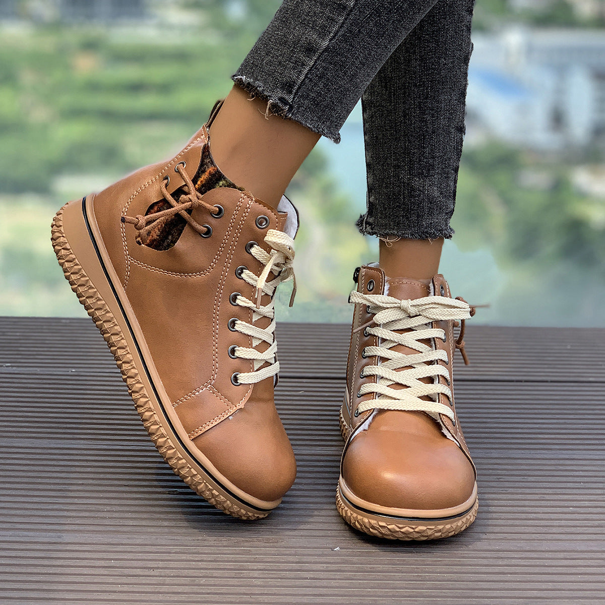 Flat Heel Martin Boots Women’s Flat Heel Martin Boots FitiqueFit