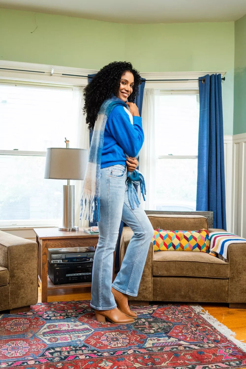 Mid Rise Thermal Bootcut Jeans Judy Blue