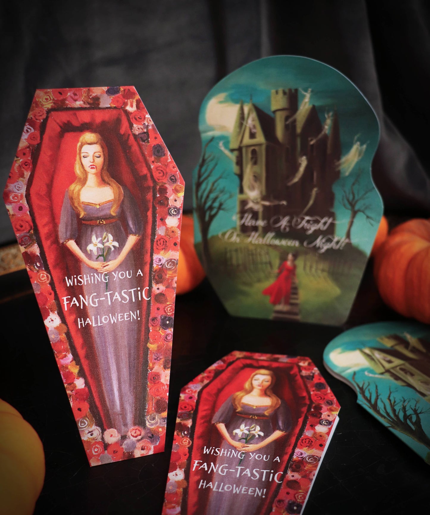 Halloween Die Cut Card Fang-tastic 3'x7' Quirks!