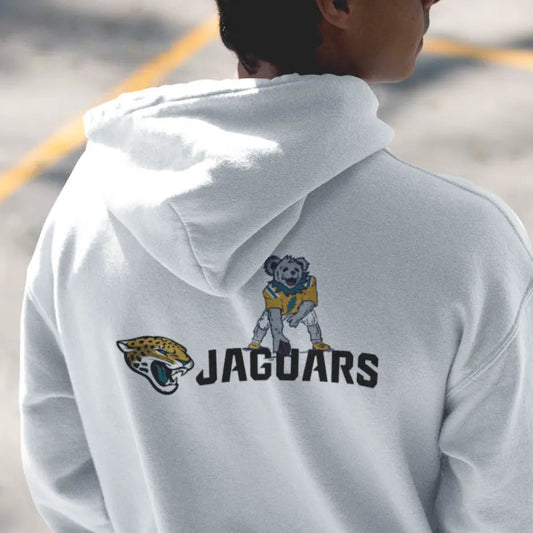 Jacksonville Jaguars Dancing Bear Unisex Hoodie Two-Sided The Gridiron Collection