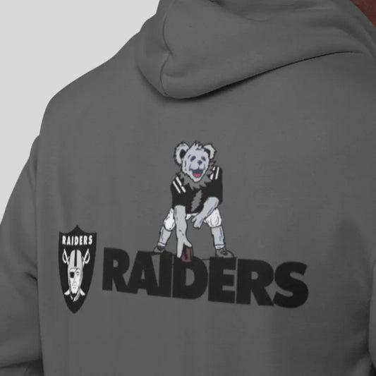 Las Vegas Raiders Dancing Bear Unisex Hoodie Two-Sided The Gridiron Collection
