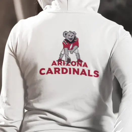 Arizona Cardinals Dancing Bear Unisex Hoodie NFL The Gridiron Collection